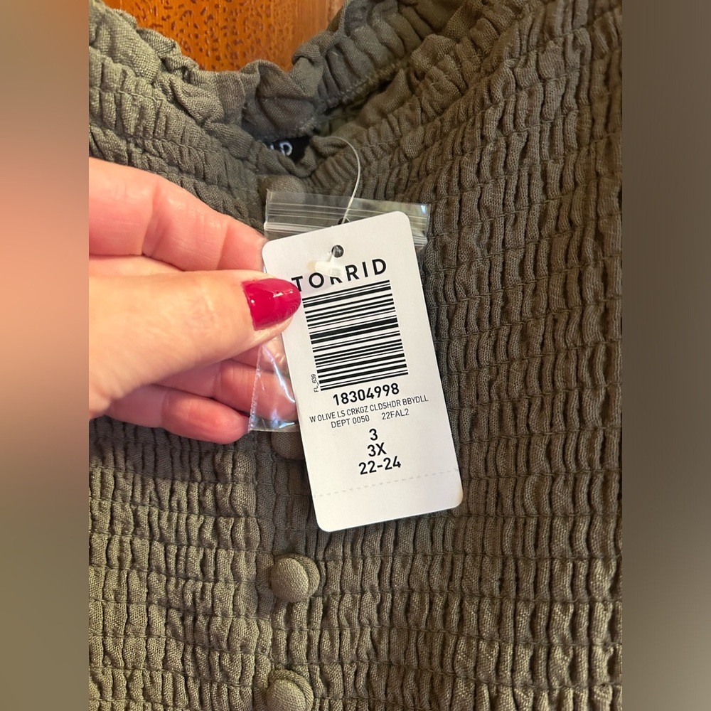 Torrid Babydoll Top - Picture 5 of 5